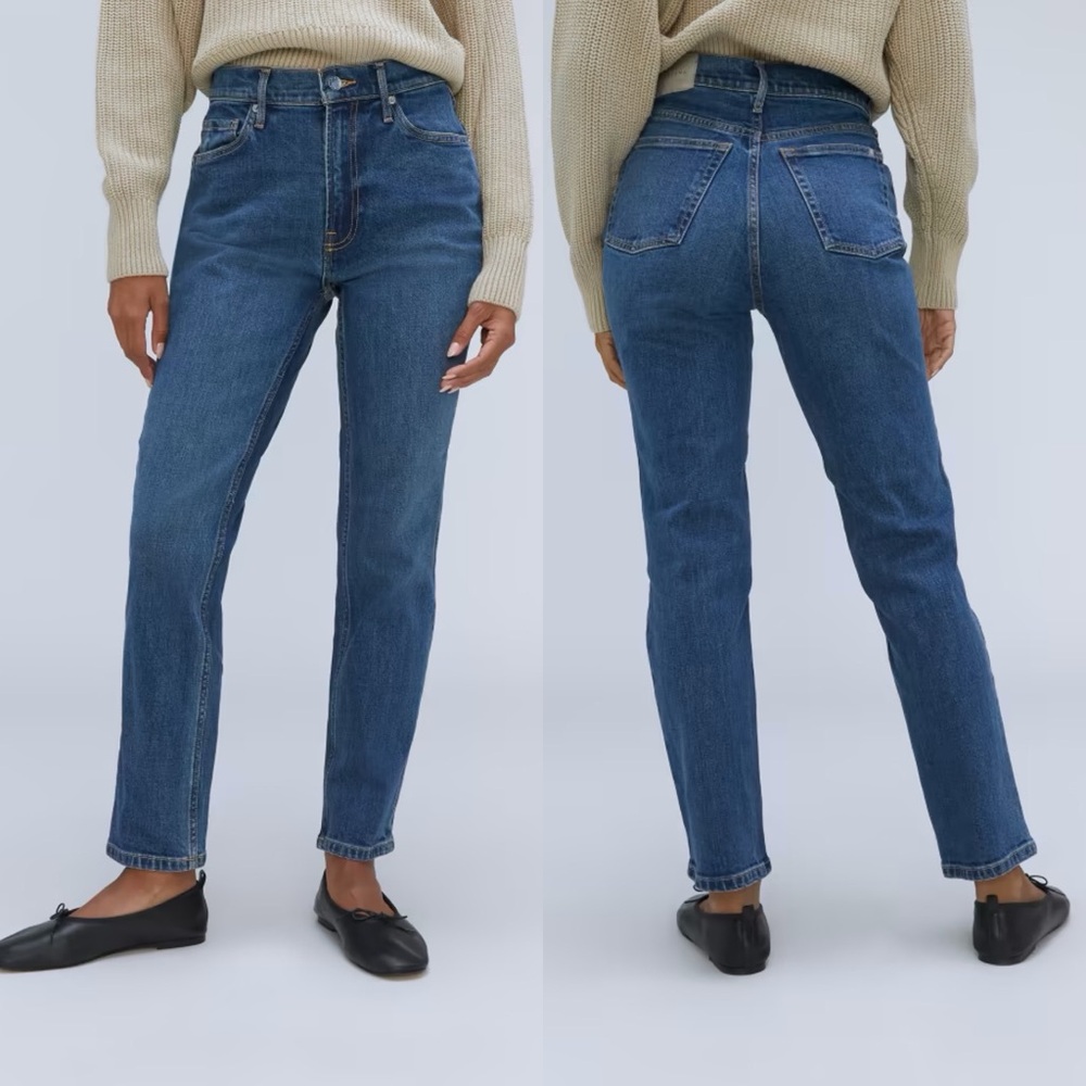 Everlane The OG Original Cheeky Jeans in Washed Midnight